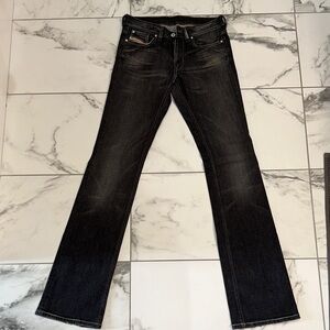 Men's Black Straight Jeans